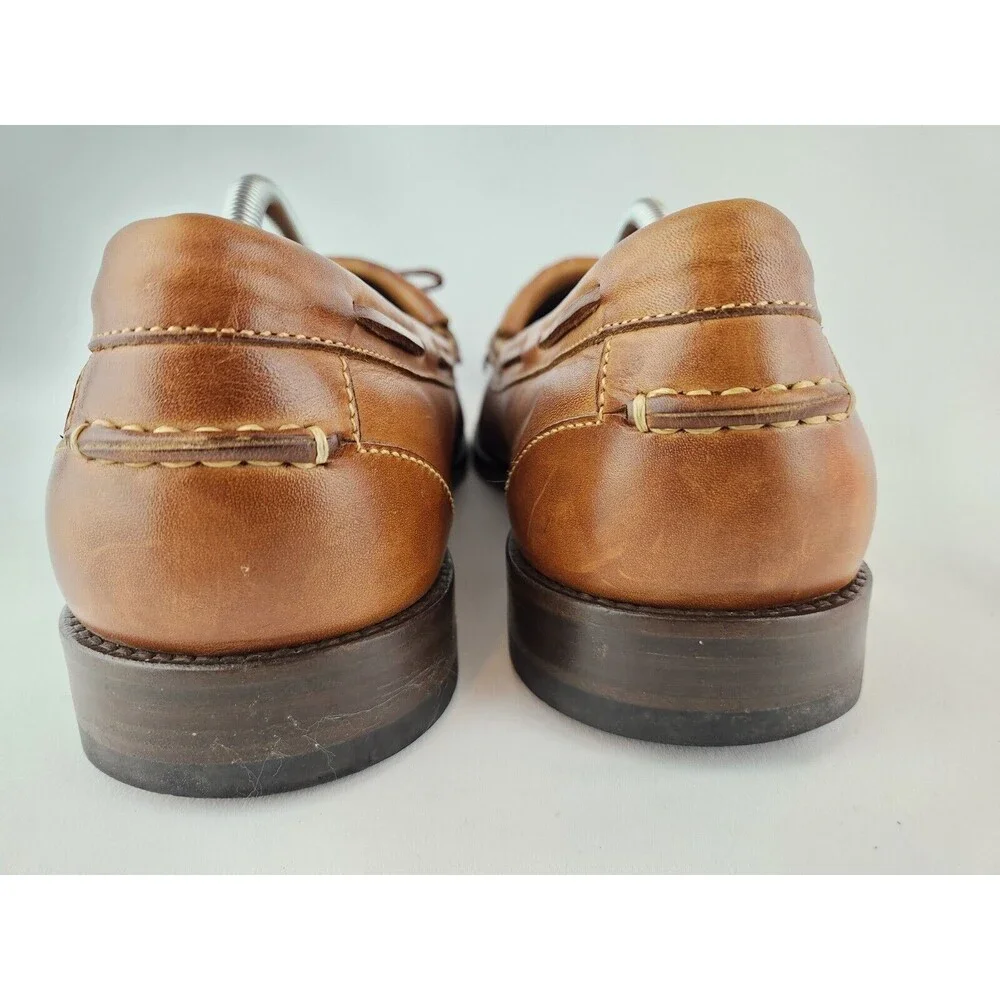 Johnston & Murphy Brown Tassel Fringe Leather Loafer Dress Shoes Men's US 12‎ M